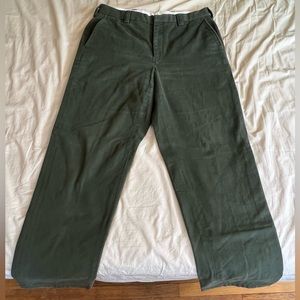 LL Bean thick forest green winter pants